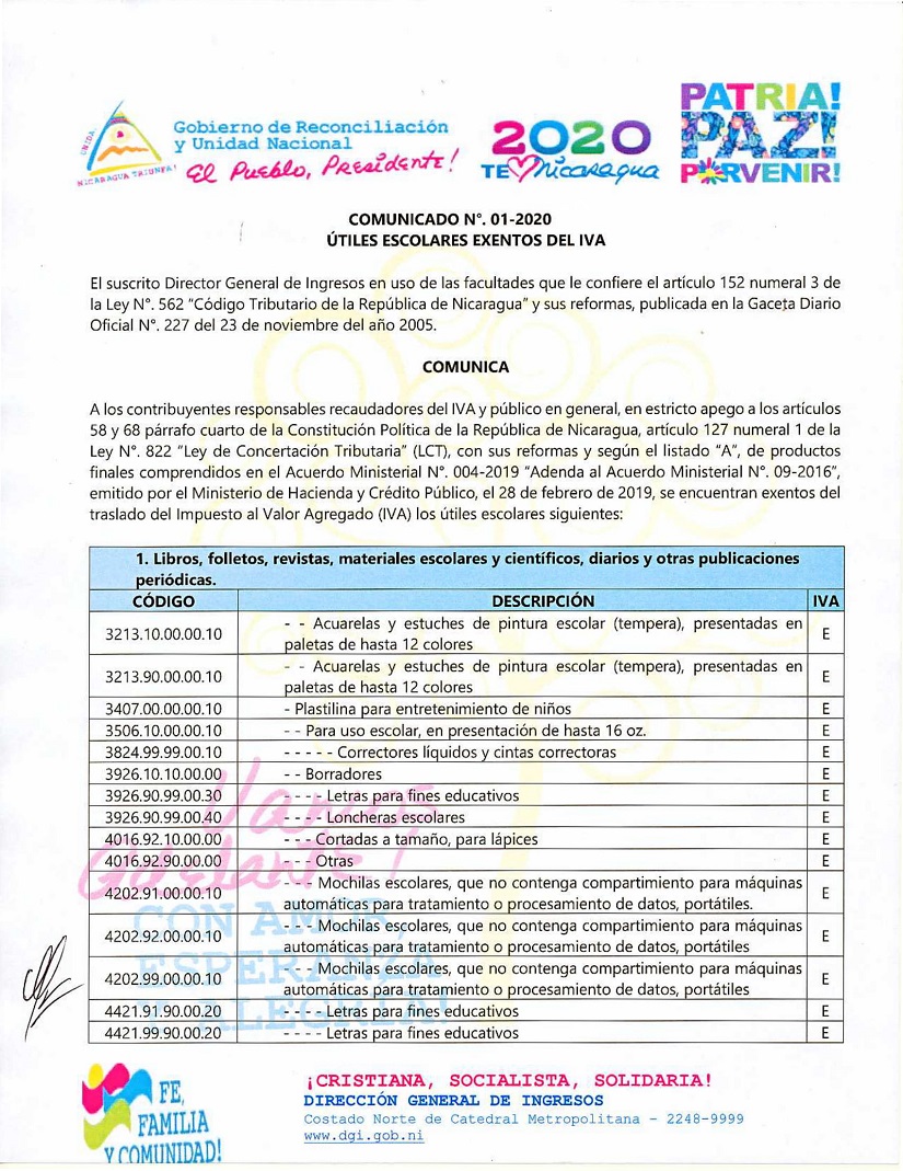 COMUNICADO